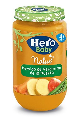 Hero Baby hervido de verduras de la huerta